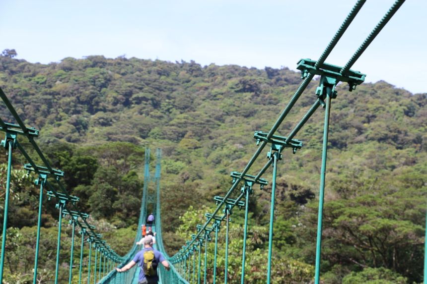 Monteverde bridges. No running, jumping or texting, please