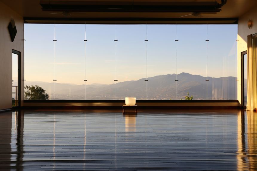 Lila practice room at Pura Vida retreat